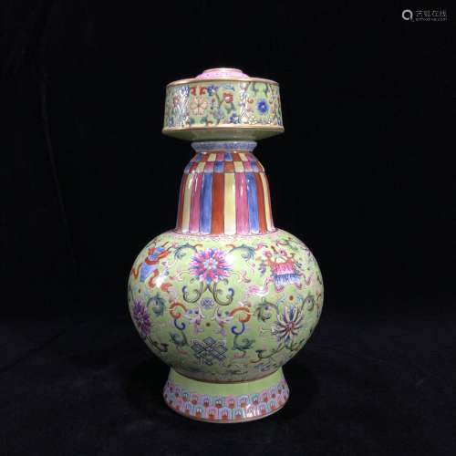 Min Guo famille rose porcelain jar