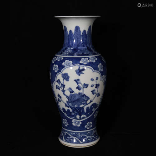 Qing style blue and white porcelain jar