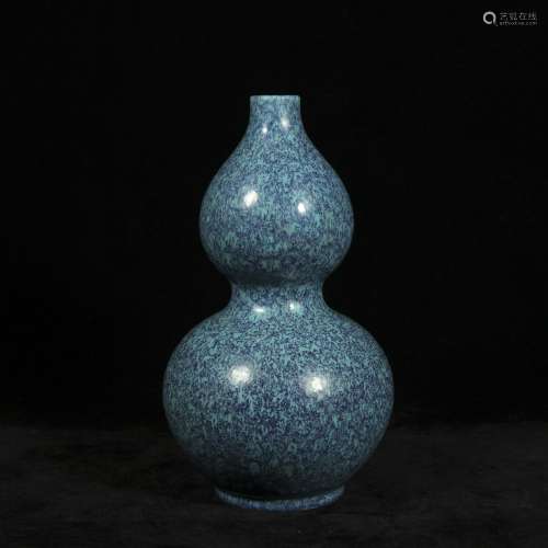 18th century lu jun glaze porcelain gourd bottle
