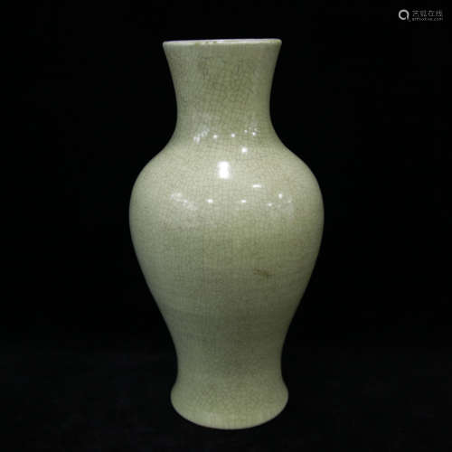 Qing style ge glaze porcelain vase