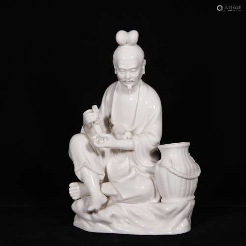 Qing Dehua porcelain figure