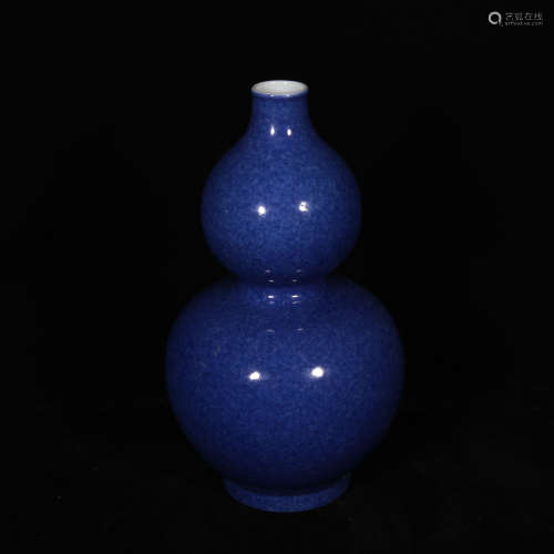 Qing style porcelain gourd vase