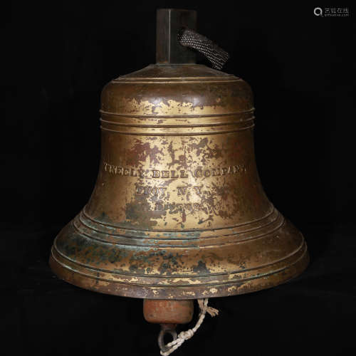 Gilt copper church bell in 1902