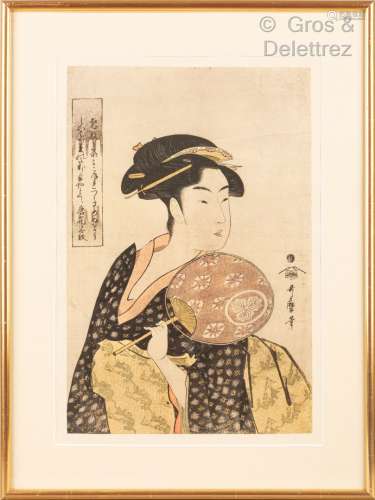 D'après UTAMARO Suite de dix reproductions d'estampes japona...