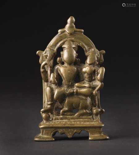 Arte Indiana A bronze altar of Umamahesvara India, Himachal ...