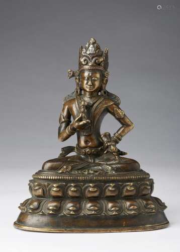 Arte Himalayana A bronze figure of Vajrasattva Tibet, 12th-1...