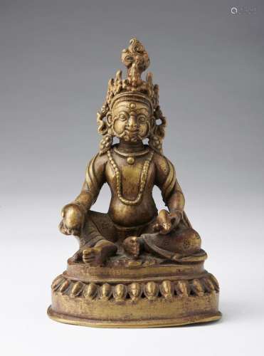 Arte Himalayana A bronze figure of Jambhala Nepal, 18th-19th...