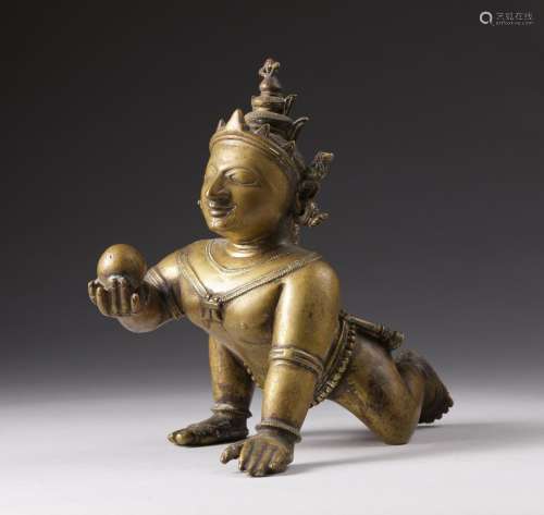 Arte Indiana A Balakrishna bronze figure India, Orissa, 16th...