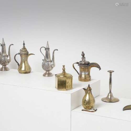 Arte Islamica A group of nine metalwork Central Asia and Ira...