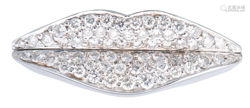 ENIGMA by Gianni Bulgari, bague 'Lips' en or gris et