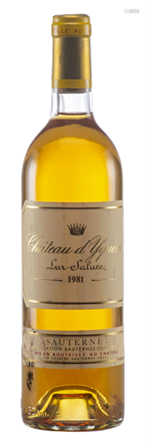 Château d'Yquem, Lur Saluces, Sauternes, 1981