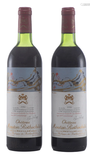 Château Mouton Rothschild, Pauillac, 1981