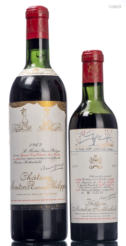 Château Mouton Rothschild 1962, 1 fillette &