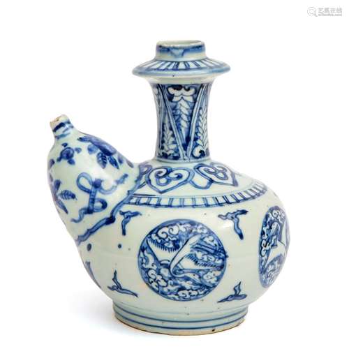 A Wanli blue and white kendi