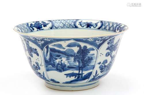 A Large Blue and White Bowl