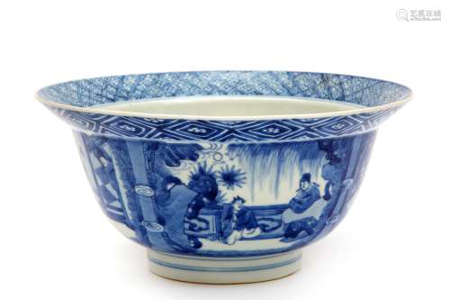 A blue and white klapmuts bowl