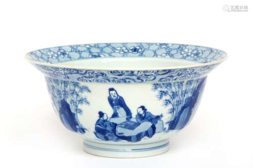A blue and white klapmuts bowl