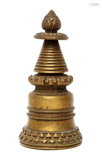 A bronze Stupa