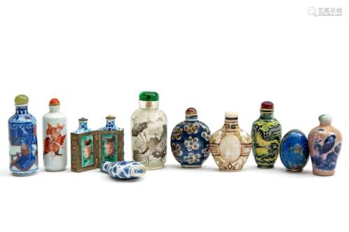 A collection of Chinese snuff bottles