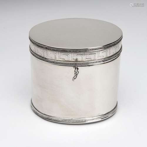 A Dutch silver tea caddy, Nijmegen