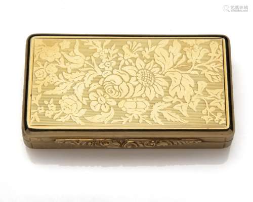 A gold snuff box