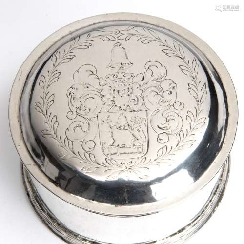 A Dutch Frysian silver vanity box