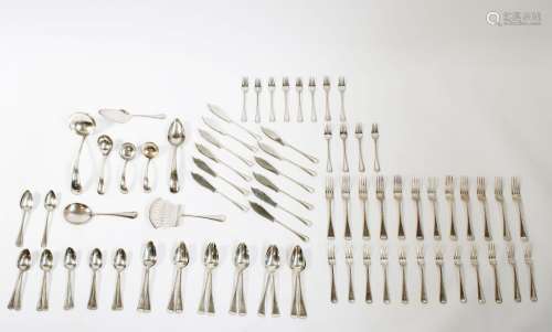 A Dutch silver collection of flatware