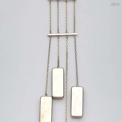 A silver necklace, Georg Jensen