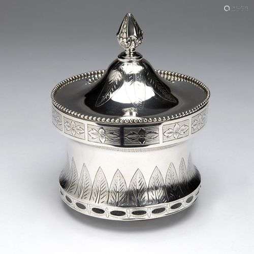 A Dutch silver tobacco jar, The Hague