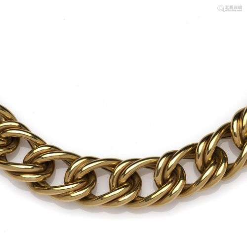 An 18k gold necklace, by Maxart