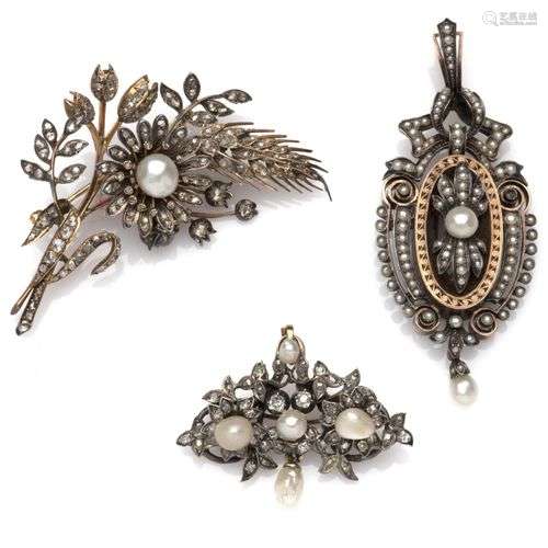 Three antique jewels