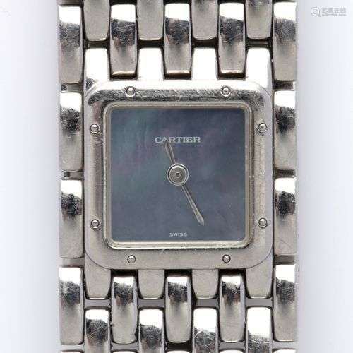 A steel lady's wristwatch, by Cartier