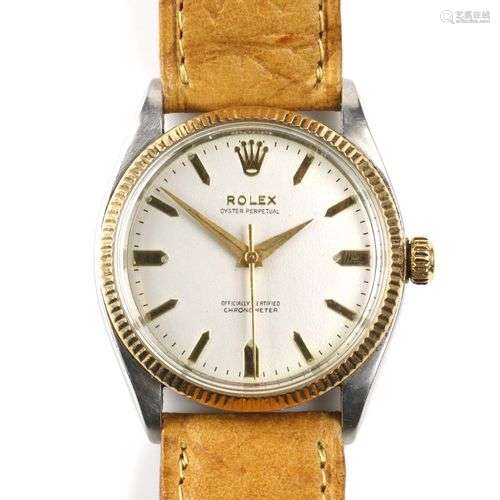 A steel gentlemen's wristwatch, by Rolex
