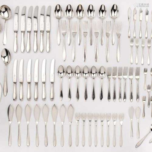 A collection of Dutch silver flatware 