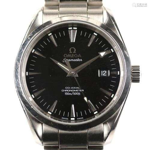 A steel gentlemen's wristwatch, by Omega