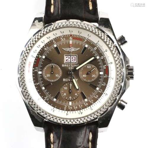 A steel gentlemen's wristwatch with chronograph and date, by...