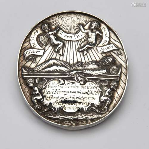 A rare Dutch silver memorial medal