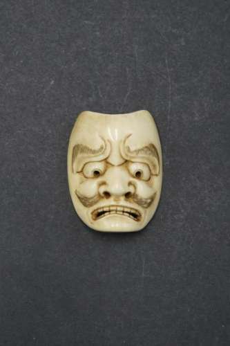 Netsuke masque en ivoire