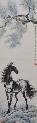 A Chinese Horse Painting, Xu Beihong Mark