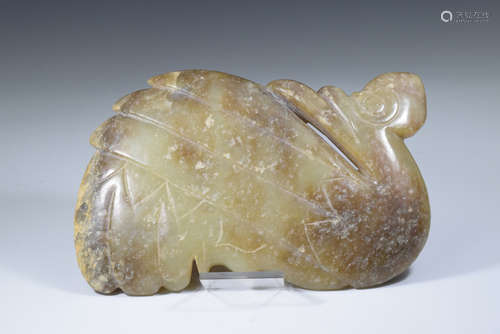 A Jade Hongshan Eagle Flake Ornament