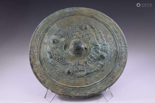 A Chinese Bronze Mirror