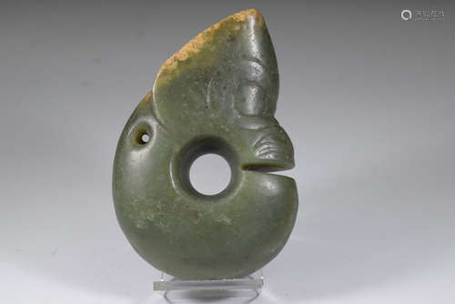 A Jade Hongshan Pig Dragon Ornament