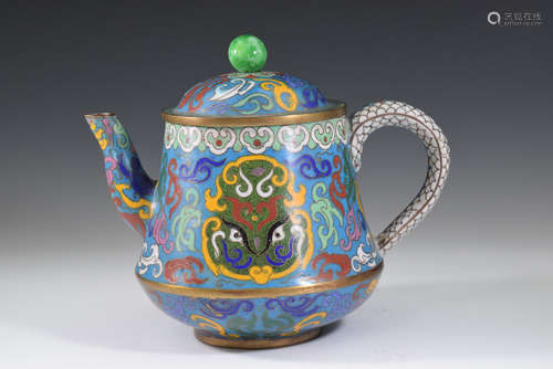 A Bronze Cloisonne Pot