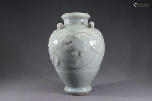 A Grey Glazed Porcelain Vase