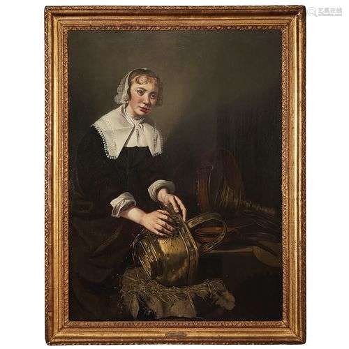 WILLEM VAN ODEKERCKEN (Nimègue 1600 - Delft 1677)Jeune femme...
