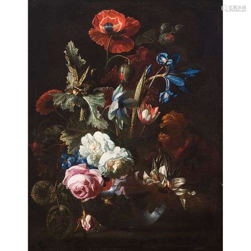 SIMON PETER VERELST (La Haye 1644-Londres 1721)Bouquet de ro...
