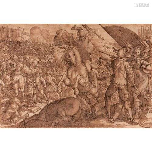 ANTONIO TEMPESTA (Florence 1555-Rome 1630)La défaite de la c...