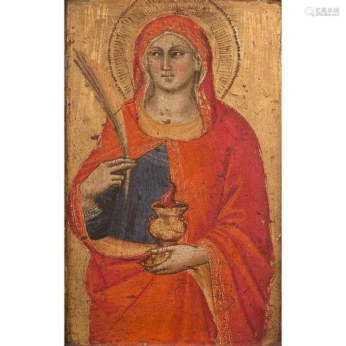 Taddeo di BARTOLO (Sienne 1362/1363-1422)Sainte LuciePanneau...