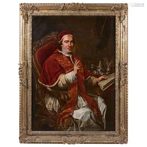 VINCENZO MILIONE (ROME 1732-1805)Portrait du pape Clément XI...
