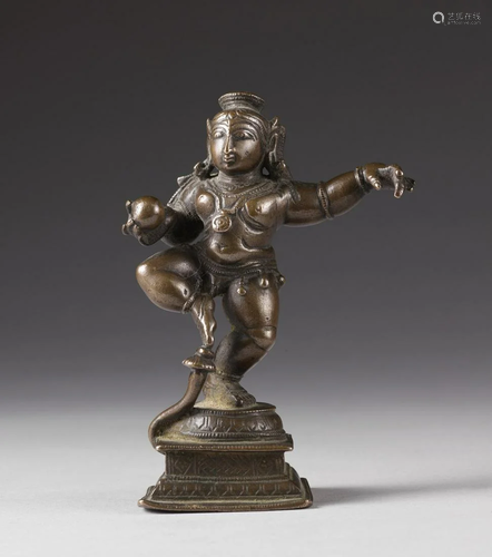 Arte Indiana A bronze Balakrishna India, 17th-18th